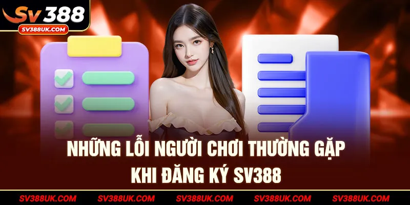 Những lỗi người chơi thường gặp khi đăng ký SV388